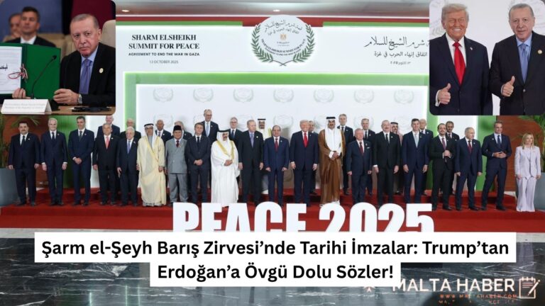 Şarm el-Şeyh Barış Zirvesi’nde Tarihi İmzalar: Trump’tan Erdoğan’a Övgü Dolu Sözler!