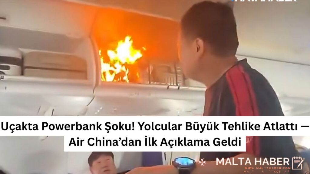 Uçakta Powerbank Şoku! Yolcular Büyük Tehlike Atlattı — Air China’dan İlk Açıklama Geldi