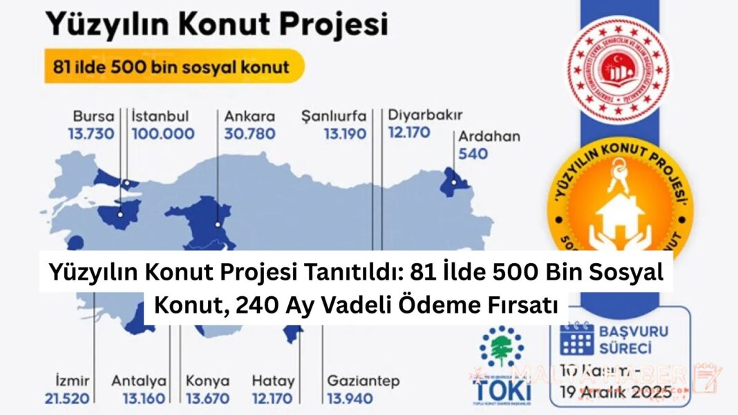 Yüzyılın Konut Projesi Tanıtıldı 81 İlde 500 Bin Sosyal Konut, 240 Ay Vadeli Ödeme Fırsatı