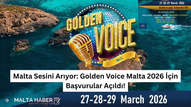 Malta Sesini Arıyor: Golden Voice Malta 2026 İçin Başvurular Açıldı!