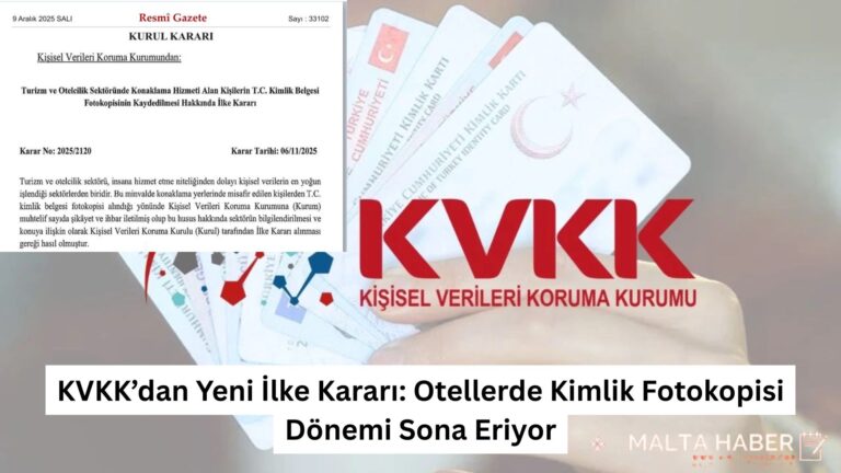 KVKK’dan Yeni İlke Kararı: Otellerde Kimlik Fotokopisi Dönemi Sona Eriyor