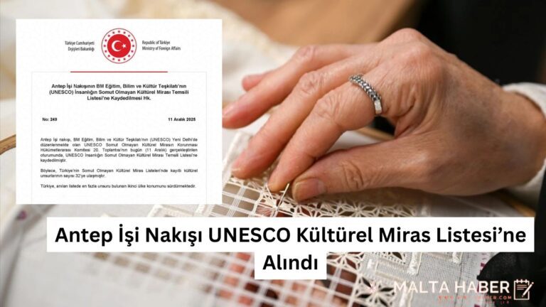 Antep İşi Nakışı UNESCO Kültürel Miras Listesi’ne Alındı