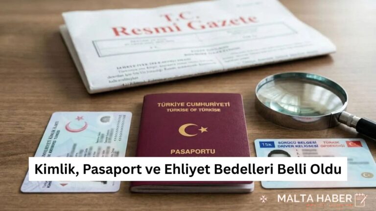 Kimlik, Pasaport ve Ehliyet Bedelleri Belli Oldu