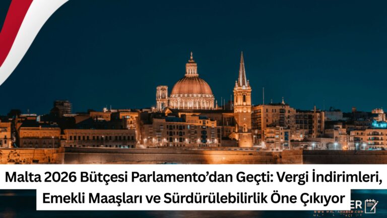 Malta 2026 Bütçesi Parlamento’dan Geçti: Vergi İndirimleri, Emekli Maaşları ve Sürdürülebilirlik Öne Çıkıyor