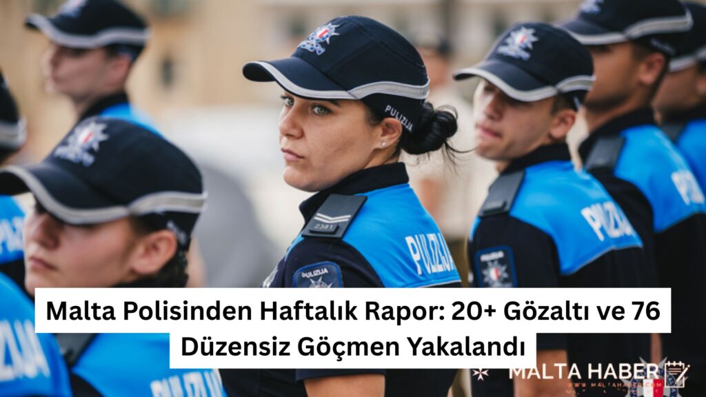 Malta Polisinden Haftalık Rapor: 20+ Gözaltı ve 76 Düzensiz Göçmen Yakalandı