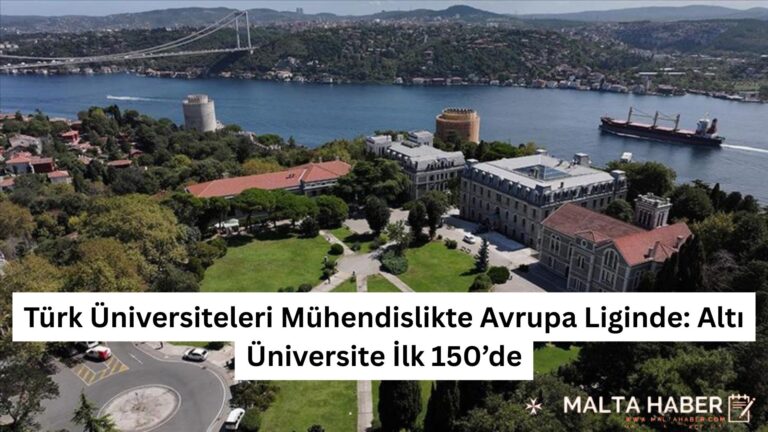 Türk Üniversiteleri Mühendislikte Avrupa Liginde: Altı Üniversite İlk 150’de
