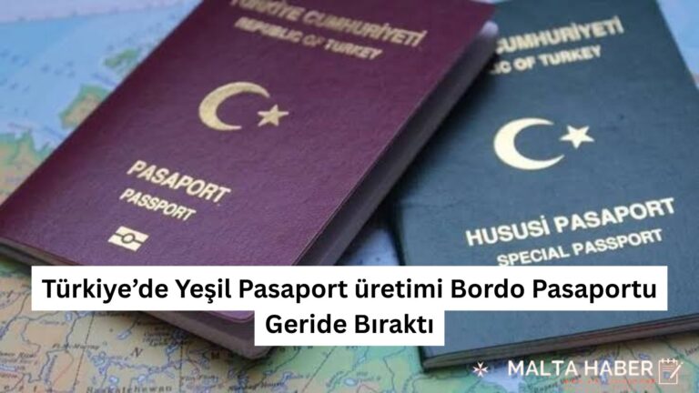 Türkiye’de Yeşil Pasaport üretimi Bordo Pasaportu Geride Bıraktı