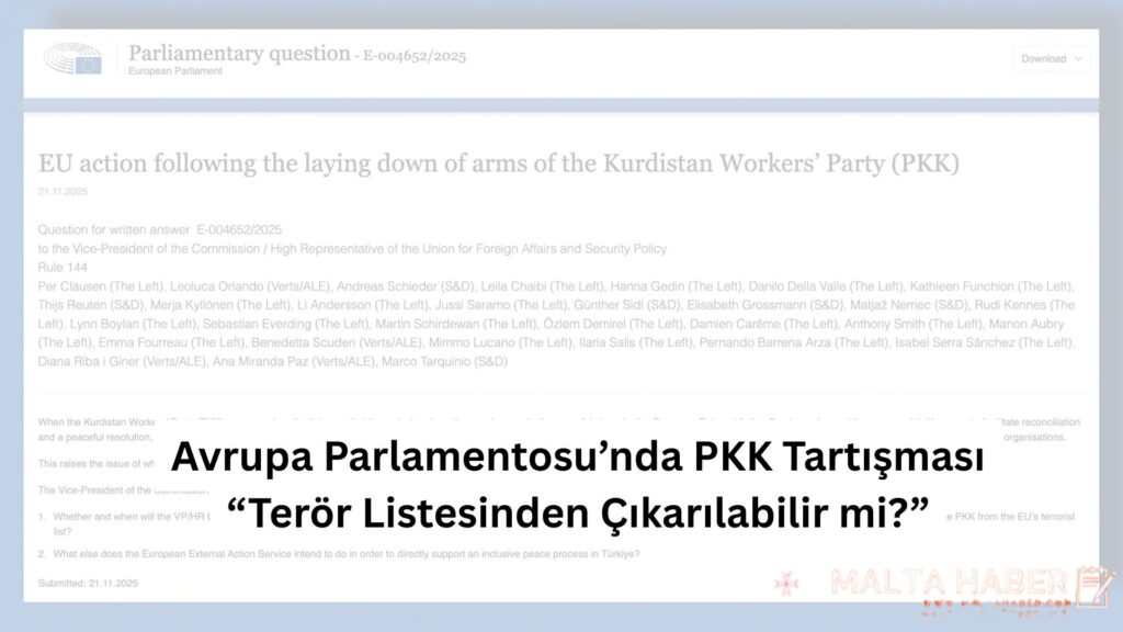 Avrupa Parlamentosu’nda PKK Tartışması: “Terör Listesinden Çıkarılabilir mi?”