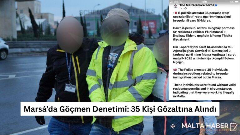 Marsá’da Göçmen Denetimi: 35 Kişi Gözaltına Alındı