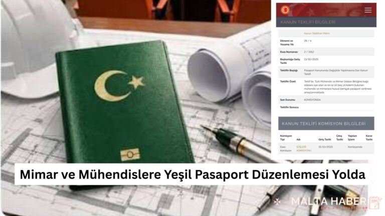 Mimar ve Mühendislere Yeşil Pasaport Düzenlemesi Yolda