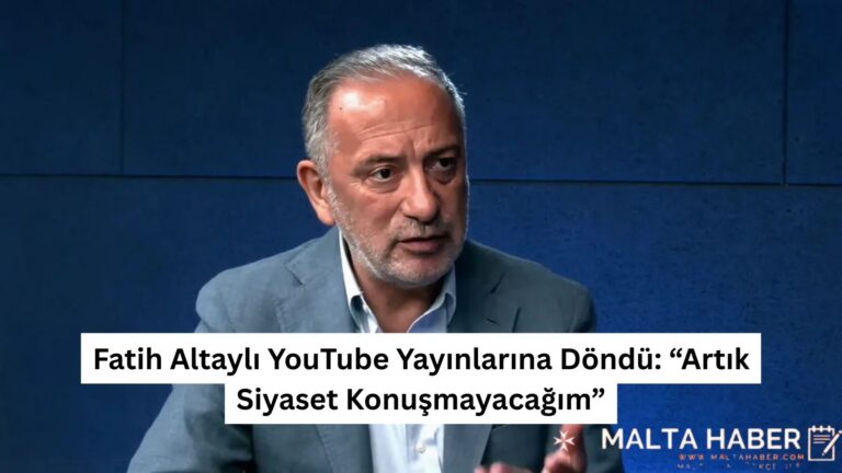 Fatih Altaylı YouTube Yayınlarına Döndü: “Artık Siyaset Konuşmayacağım”