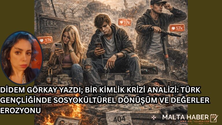 DİDEM GÖRKAY YAZDI: BİR KİMLİK KRİZİ ANALİZİ: TÜRK GENÇLİĞİNDE SOSYOKÜLTÜREL DÖNÜŞÜM VE DEĞERLER EROZYONU