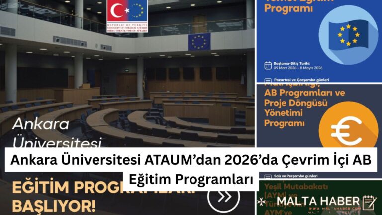 Ankara Üniversitesi ATAUM’dan 2026’da Çevrim İçi AB Eğitim Programları