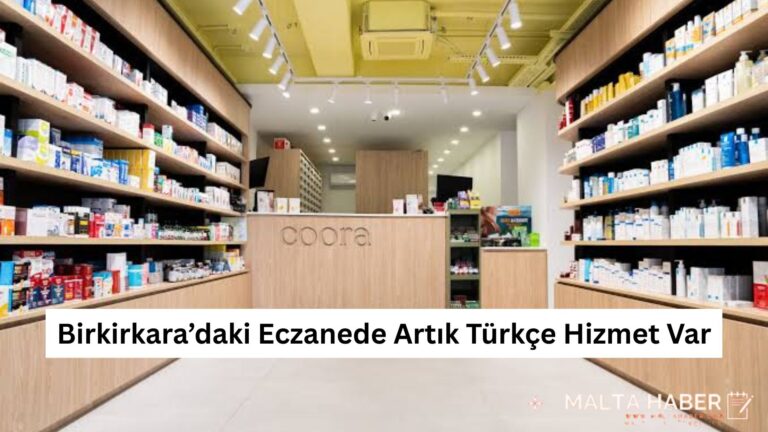 Birkirkara’daki Eczanede Artık Türkçe Hizmet Var