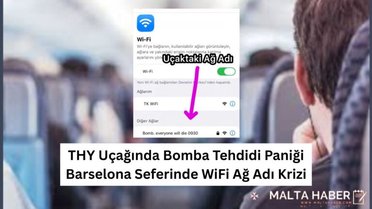 THY Uçağında Bomba Tehdidi Paniği: Barselona Seferinde WiFi Ağ Adı Krizi