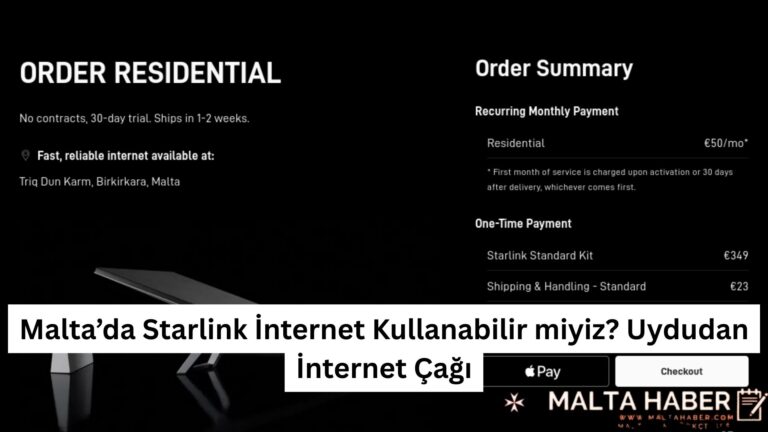 Malta’da Starlink İnternet Kullanabilir miyiz? Uydudan İnternet Çağı