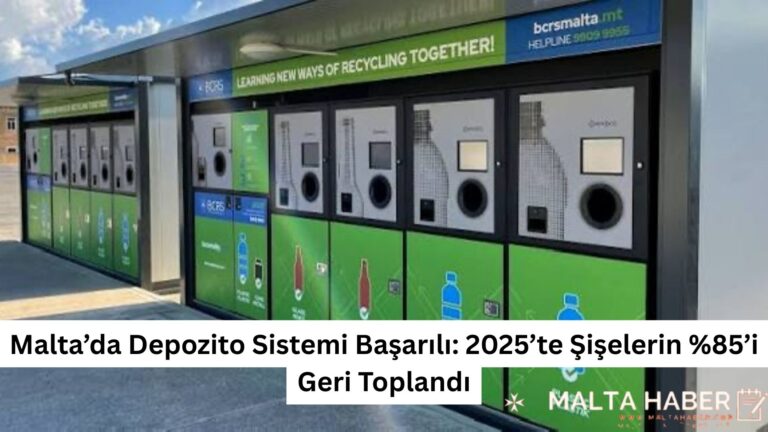 Malta’da Depozito Sistemi Başarılı: 2025’te Şişelerin %85’i Geri Toplandı