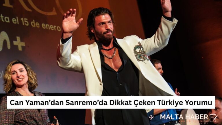 Can Yaman’dan Sanremo’da Dikkat Çeken Türkiye Yorumu