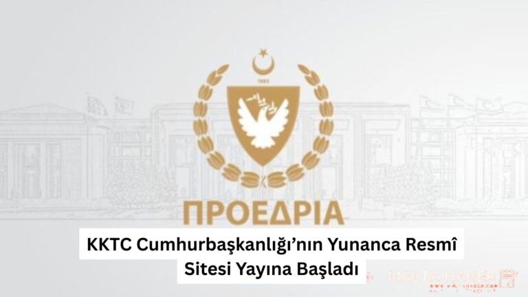 KKTC Cumhurbaşkanlığı’nın Yunanca Resmî Sitesi Yayına Başladı
