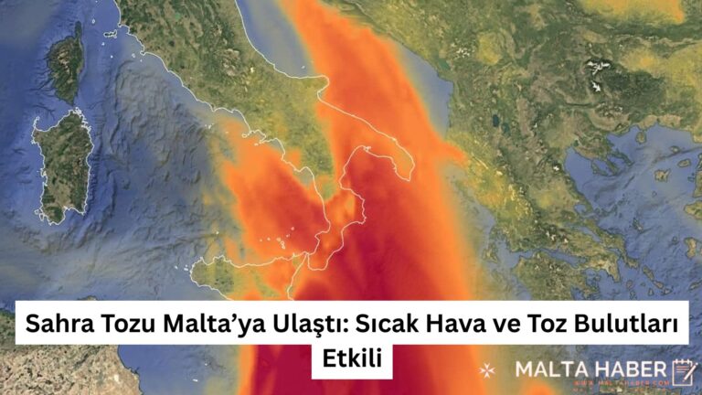 Sahra Tozu Malta’ya Ulaştı: Sıcak Hava ve Toz Bulutları Etkili