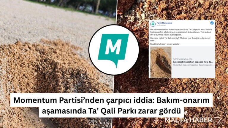 Momentum Partisi’nden çarpıcı iddia: Bakım-onarım aşamasında Ta’ Qali Parkı zarar gördü
