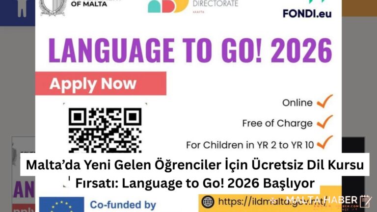 Malta’da Yeni Gelen Öğrenciler İçin Ücretsiz Dil Kursu Fırsatı: Language to Go! 2026 Başlıyor