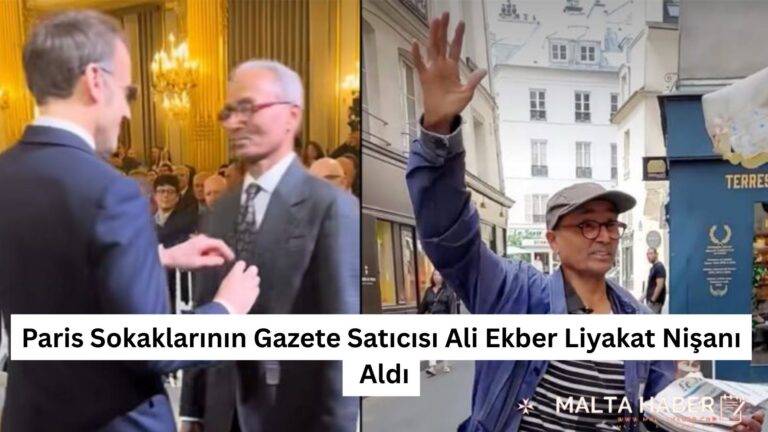 Paris Sokaklarının Gazete Satıcısı Ali Ekber Liyakat Nişanı Aldı