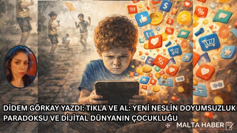 DİDEM GÖRKAY YAZDI: TIKLA VE AL: YENİ NESLİN DOYUMSUZLUK PARADOKSU VE DİJİTAL DÜNYANIN ÇOCUKLUĞU