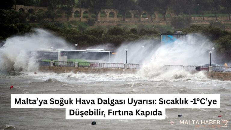 Malta’ya Soğuk Hava Dalgası Uyarısı: Sıcaklık -1°C’ye Düşebilir, Fırtına Kapıda