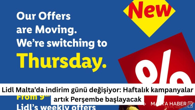 Lidl Malta’da indirim günü değişiyor: Haftalık kampanyalar artık Perşembe başlayacak