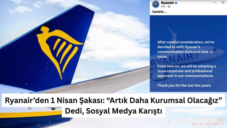 Ryanair’den 1 Nisan Şakası: “Artık Daha Kurumsal Olacağız” Dedi, Sosyal Medya Karıştı