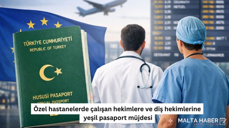 Özel hastanelerde çalışan hekimlere ve diş hekimlerine yeşil pasaport müjdesi