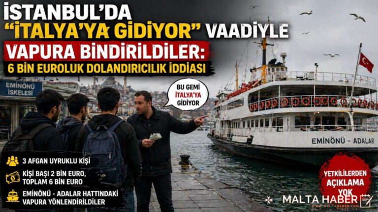 İstanbul’da “İtalya’ya gidiyor” vaadiyle vapura bindirildiler: 6 bin euroluk dolandırıcılık iddiası