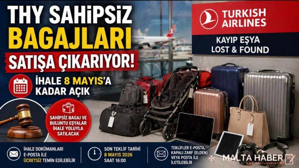 THY Sahipsiz Bagajları Satışa Çıkarıyor: İhale 8 Mayıs’a Kadar Açık