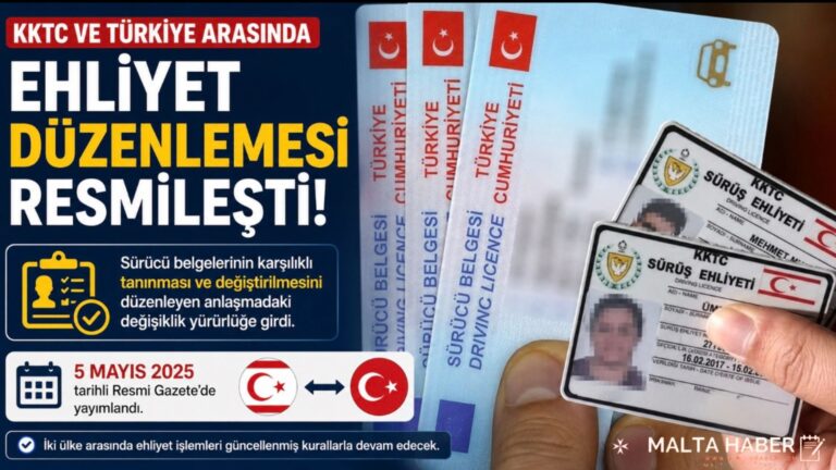 KKTC ve Türkiye Cumhuriyeti Arasında Ehliyet Düzenlemesi Resmileşti