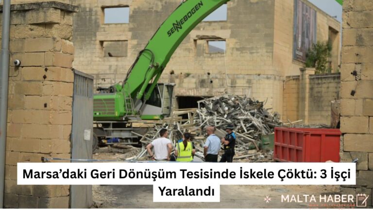 Marsa’daki Geri Dönüşüm Tesisinde İskele Çöktü: 3 İşçi Yaralandı