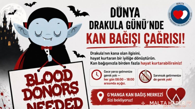Dünya Drakula Günü’nde Kan Bağışı Çağrısı: “Efsanevi Kan Tutkusunu Hayat Kurtaran Bir İyiliğe Dönüştürün”