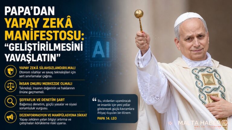 Papa’dan yapay zekâ manifestosu: “Geliştirilmesini yavaşlatın”