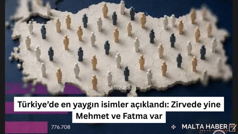 Türkiye’de en yaygın isimler açıklandı: Zirvede yine Mehmet ve Fatma var