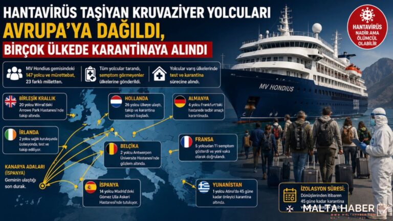 Hantavirüs Alarmı: Kruvaziyer Yolcuları Avrupa’ya Dağıldı, Çok Sayıda Ülkede Karantina Başlatıldı