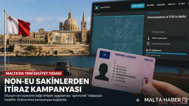 Malta’da non-EU sakinlerden ehliyet düzenlemesine tepki: “Ayrımcılık” iddiasıyla kampanya başlatıldı