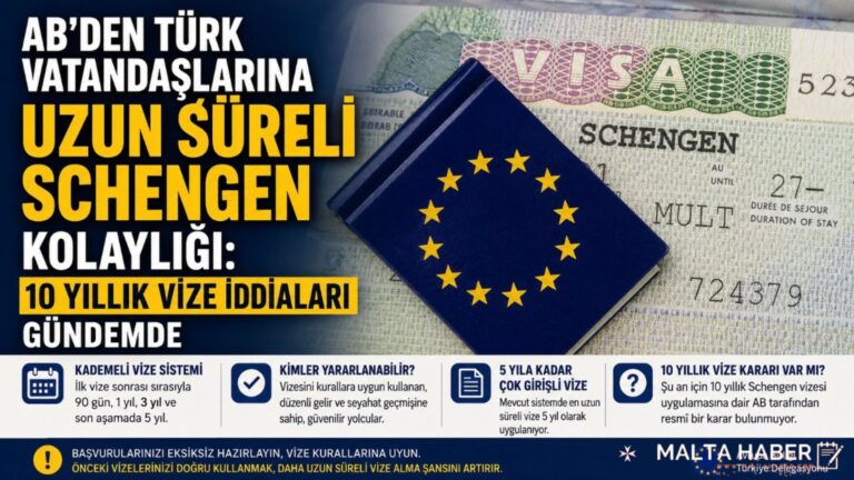 AB’den Türk Vatandaşlarına Uzun Süreli Schengen Kolaylığı: 10 Yıllık Vize İddiaları Gündemde