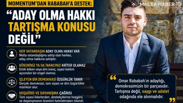 Momentum’dan Rababah’a Destek: “Aday Olma Hakkı Tartışma Konusu Değil”