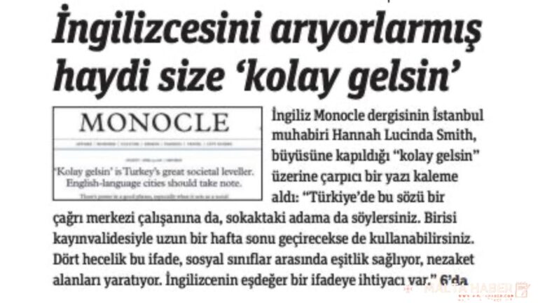 İngiliz basını “kolay gelsin” dedi: Türkçe bir ifade dünyaya örnek gösterildi