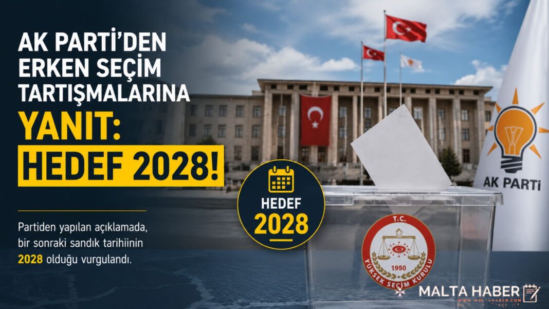 AK Parti’den Erken Seçim Tartışmalarına Yanıt: “Hedef 2028”