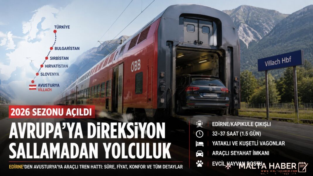 Avrupa’ya Direksiyon Sallamadan Yolculuk: Edirne–Avusturya Tren Hattında 2026 Sezonu Açıldı