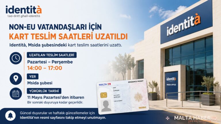 Identità’dan Non-EU vatandaşlarına yeni uygulama: Kart teslim saatleri uzatıldı