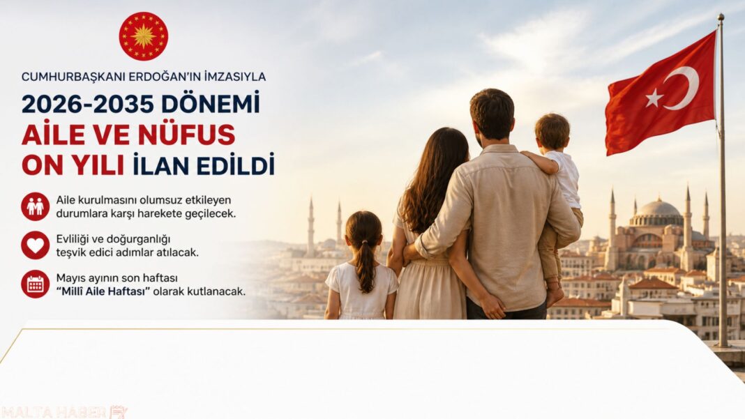 Türkiye’de “Aile ve Nüfus On Yılı” Başlıyor (2026–2035)