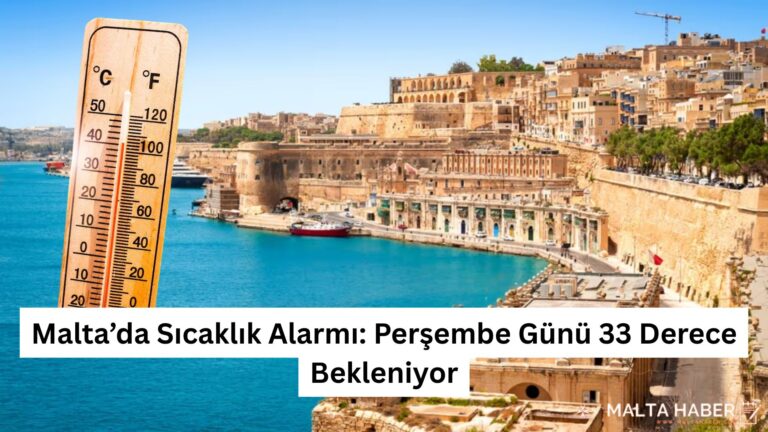 Malta’da Sıcaklık Alarmı: Perşembe Günü 33 Derece Bekleniyor