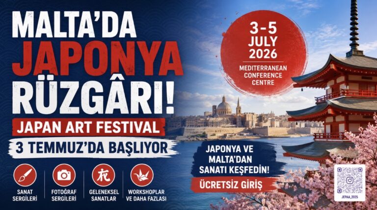 Malta’da Japonya Rüzgârı: Japan Art Festival 3 Temmuz’da Başlıyor